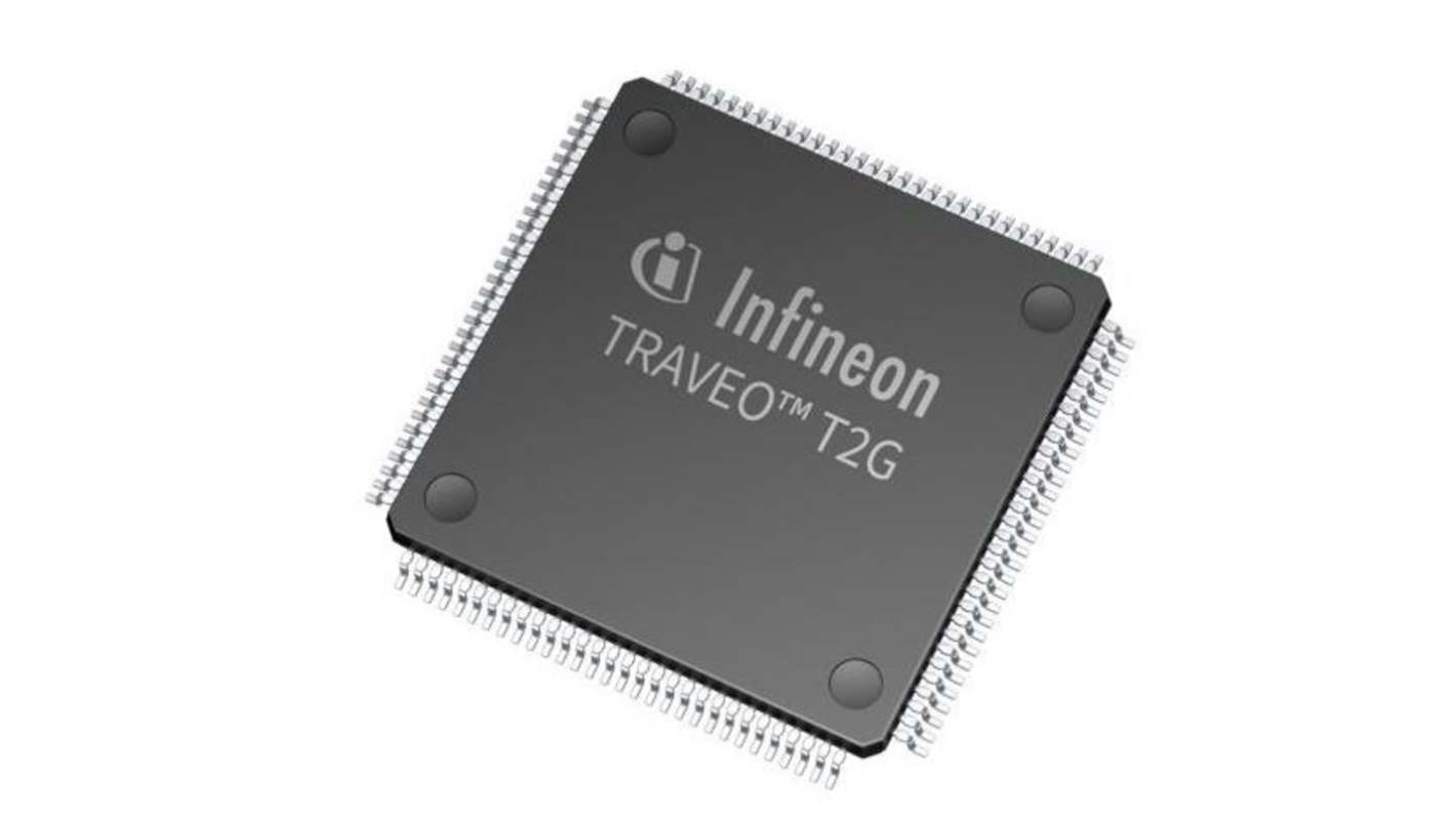Mikrokontroler Infineon Automotive PSOC™ 4100S Plus QFN 64-pinowy Montaż powierzchniowy ARM 32-bit Cortex-M0 128 kByte