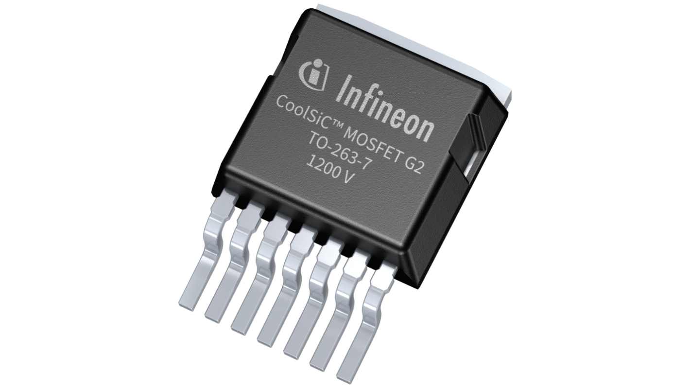 Infineon IMB SiC N-Channel MOSFET, 52 A, 1200 V, 7-Pin PG-TO263-7 IMBG120R040M2HXTMA1