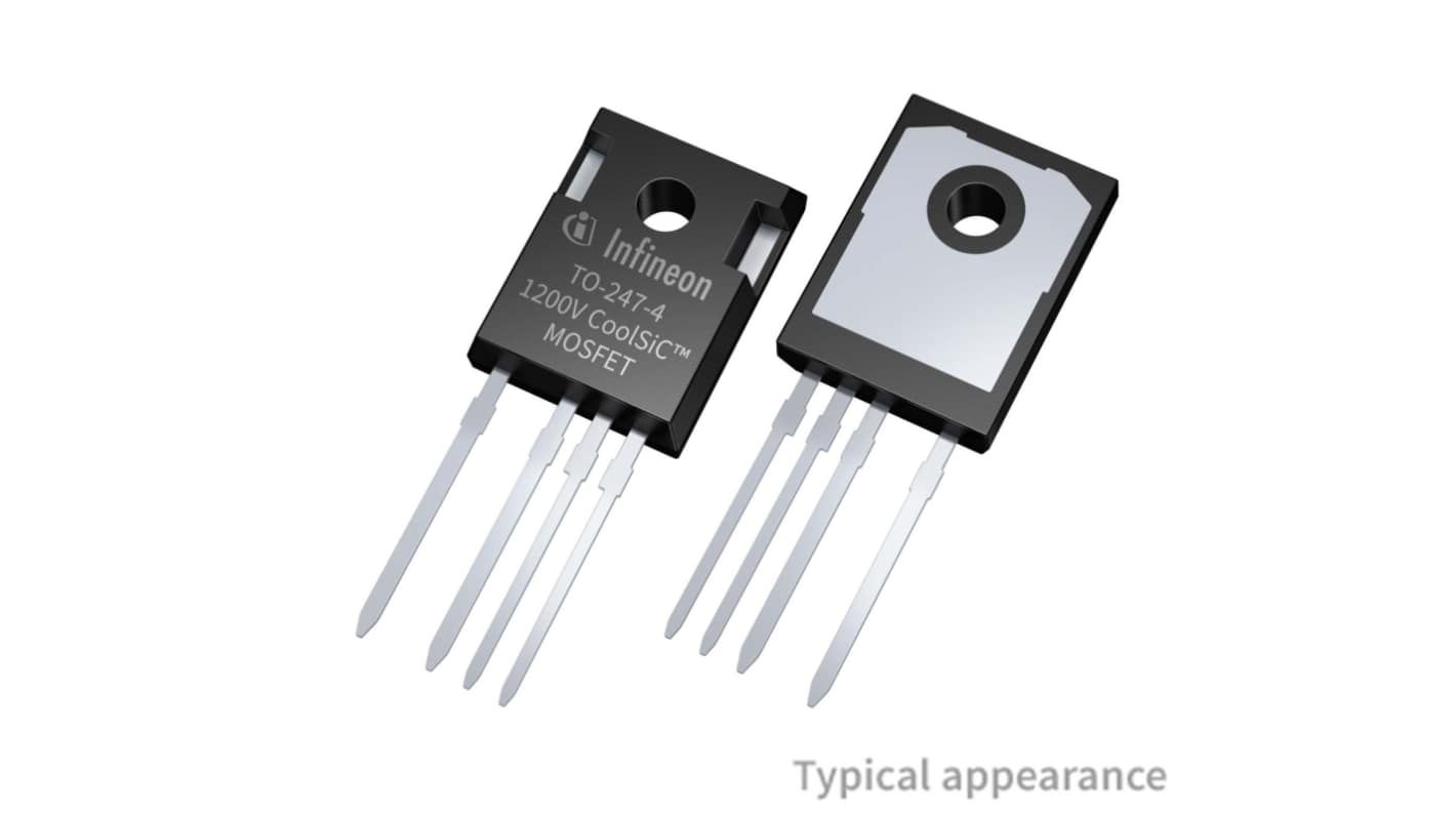 Infineon IMZ SiC N-Channel MOSFET, 70 A, 1200 V, 4-Pin PG-TO247-4 IMZA120R030M1HXKSA1