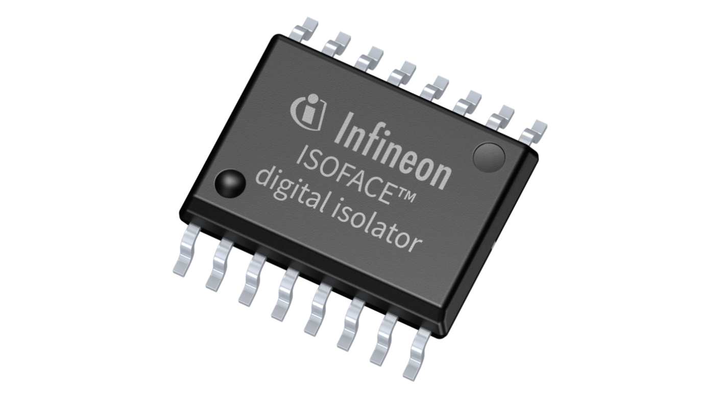 Infineon 数字隔离芯片, 40Mbps, 4通道, 16针 PG-DSO-16, 5.7kVrms, 最大输入32mA