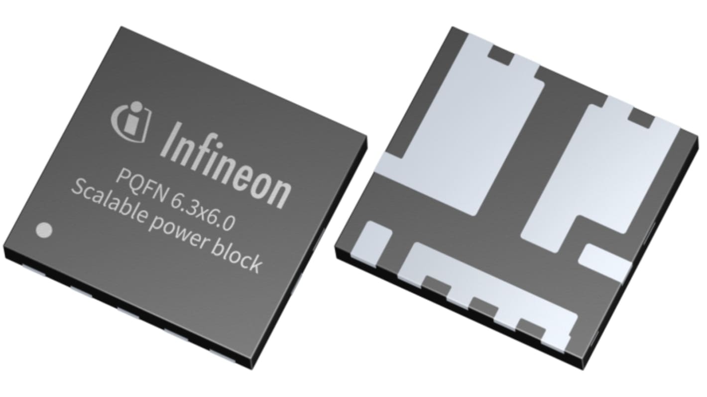 Infineon N沟道增强型MOS管, Vds=40V, 299, PG-VITFN-10, 贴片安装, 10引脚, ISG系列