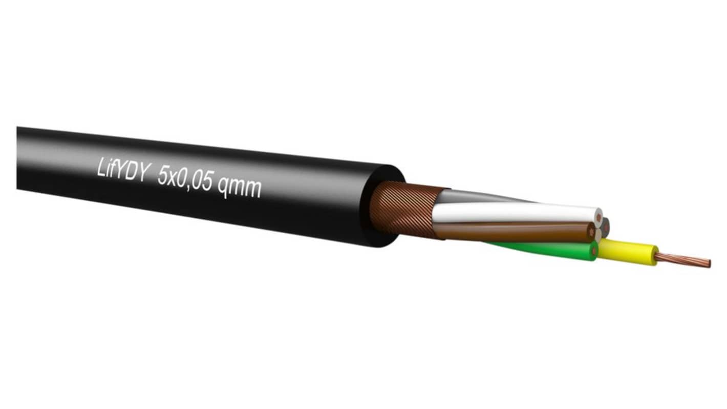 Kabeltronik 3412 Series Multicore Industrial Cable, 12 Cores, 0.01 mm², 27 AWG, 100m, Shielded Shield, Multicore Cable