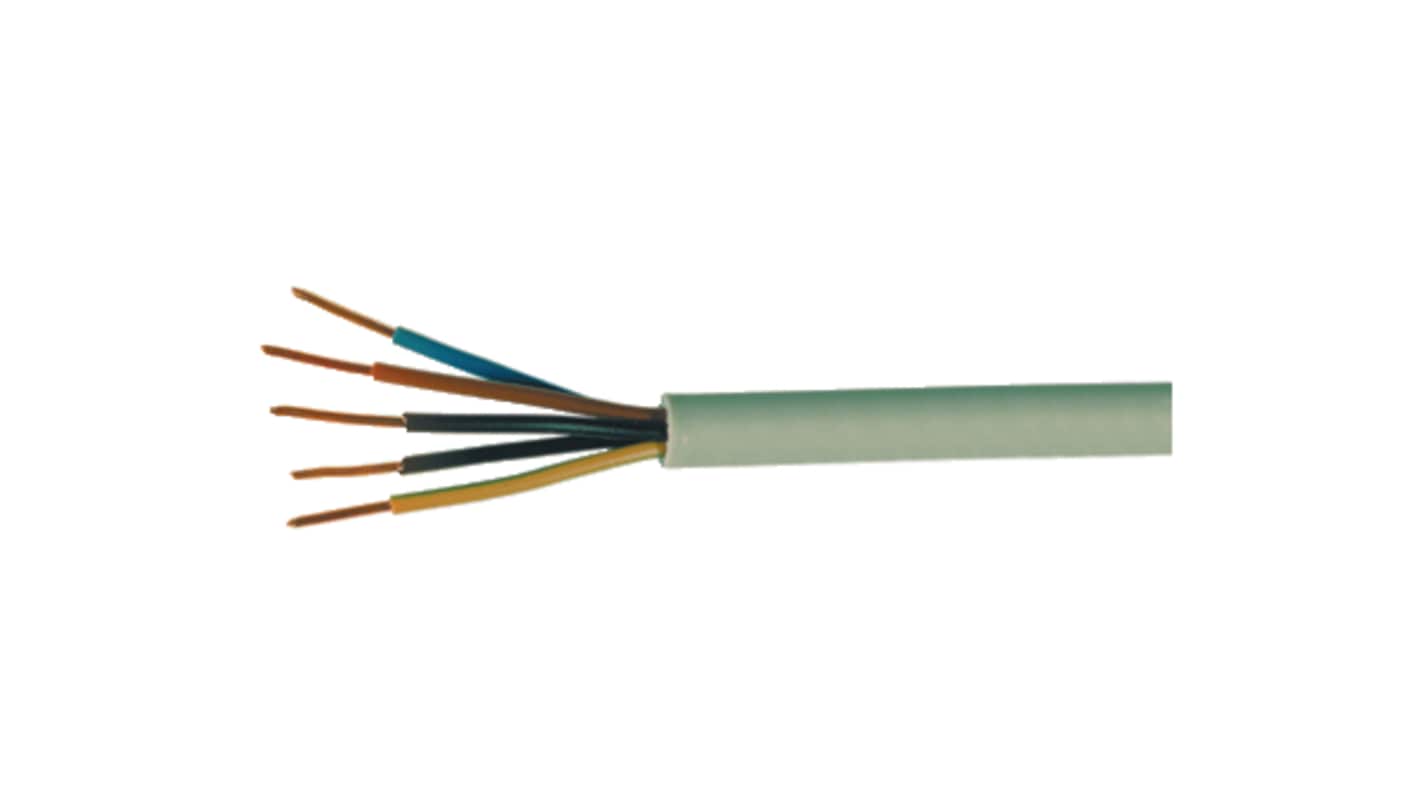 Kabeltronik NYM Series Multicore Industrial Cable, 3 Cores, 2.5 mm², 13 AWG, 100m, Unshielded Shield, Mains Cable