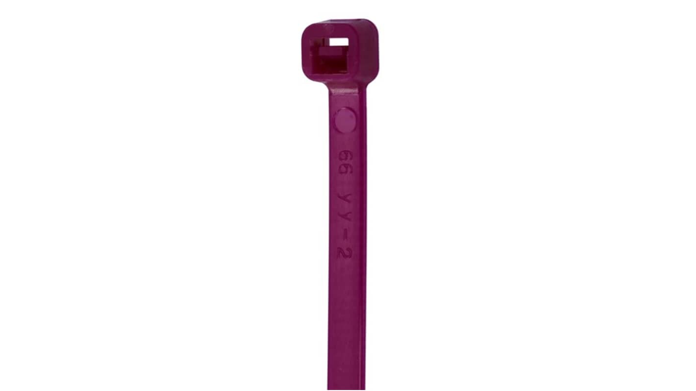 NEMIQ Cable Tie, , 286mm x 4.8 mm, Purple Nylon, Pk-100