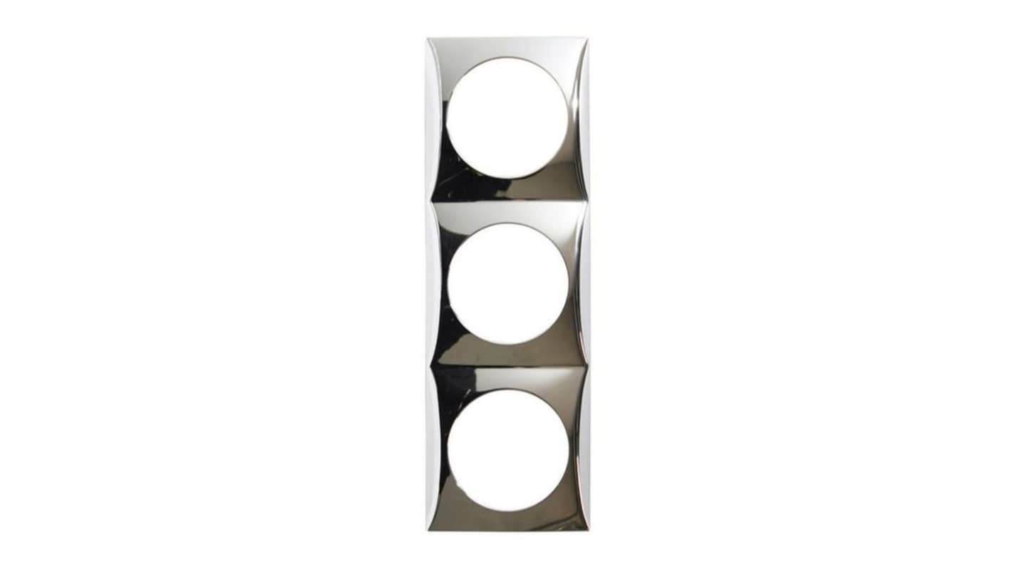 Berker Chrome 3 Gang Frame