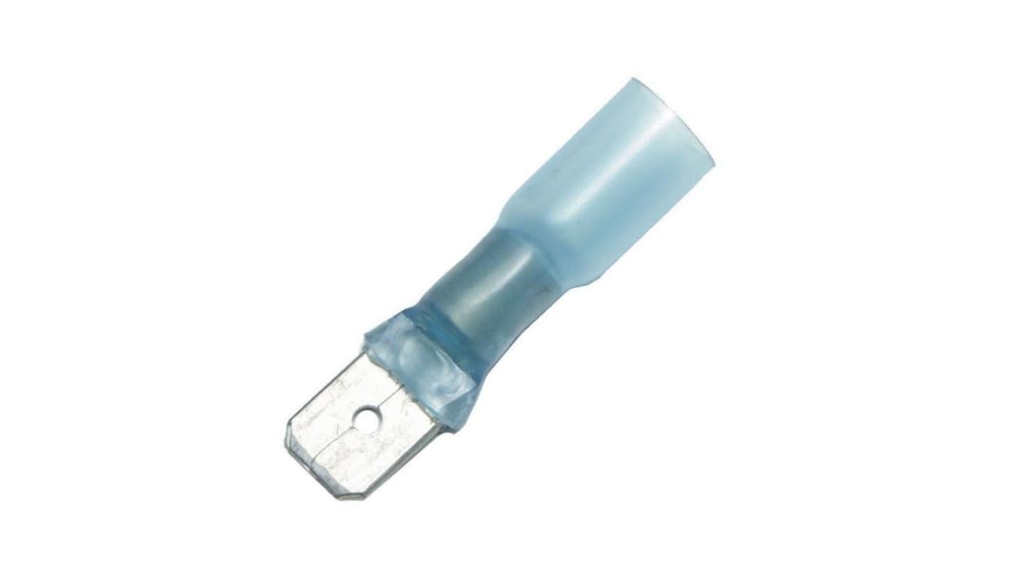 nVent RAYCHEM B-106 Blue Insulated Spade Connector, Spade Connector, 6.35 x 0.76mm Tab Size