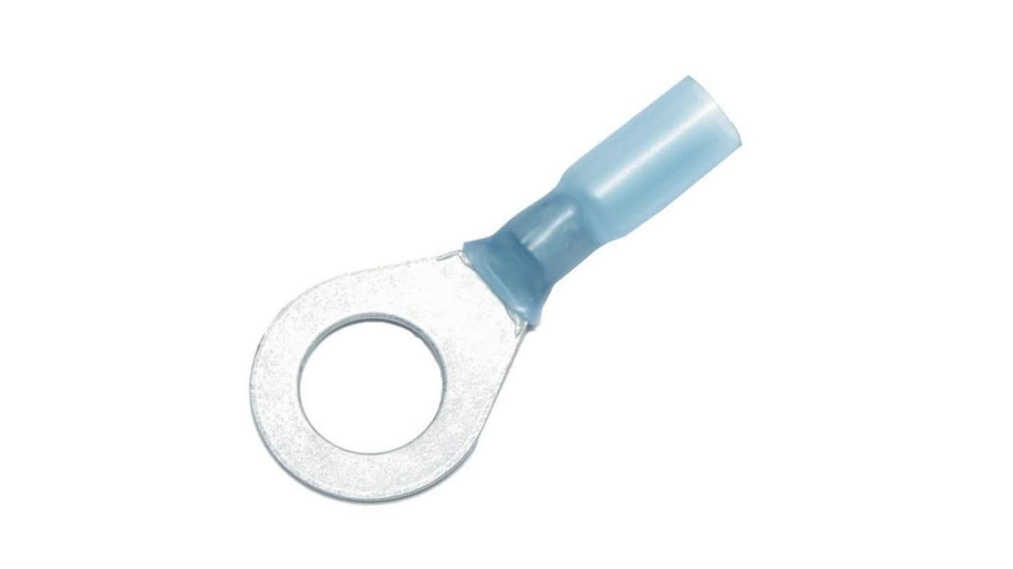 nVent RAYCHEM, KRT Insulated Ring Terminal, M10mm Stud Size, Blue