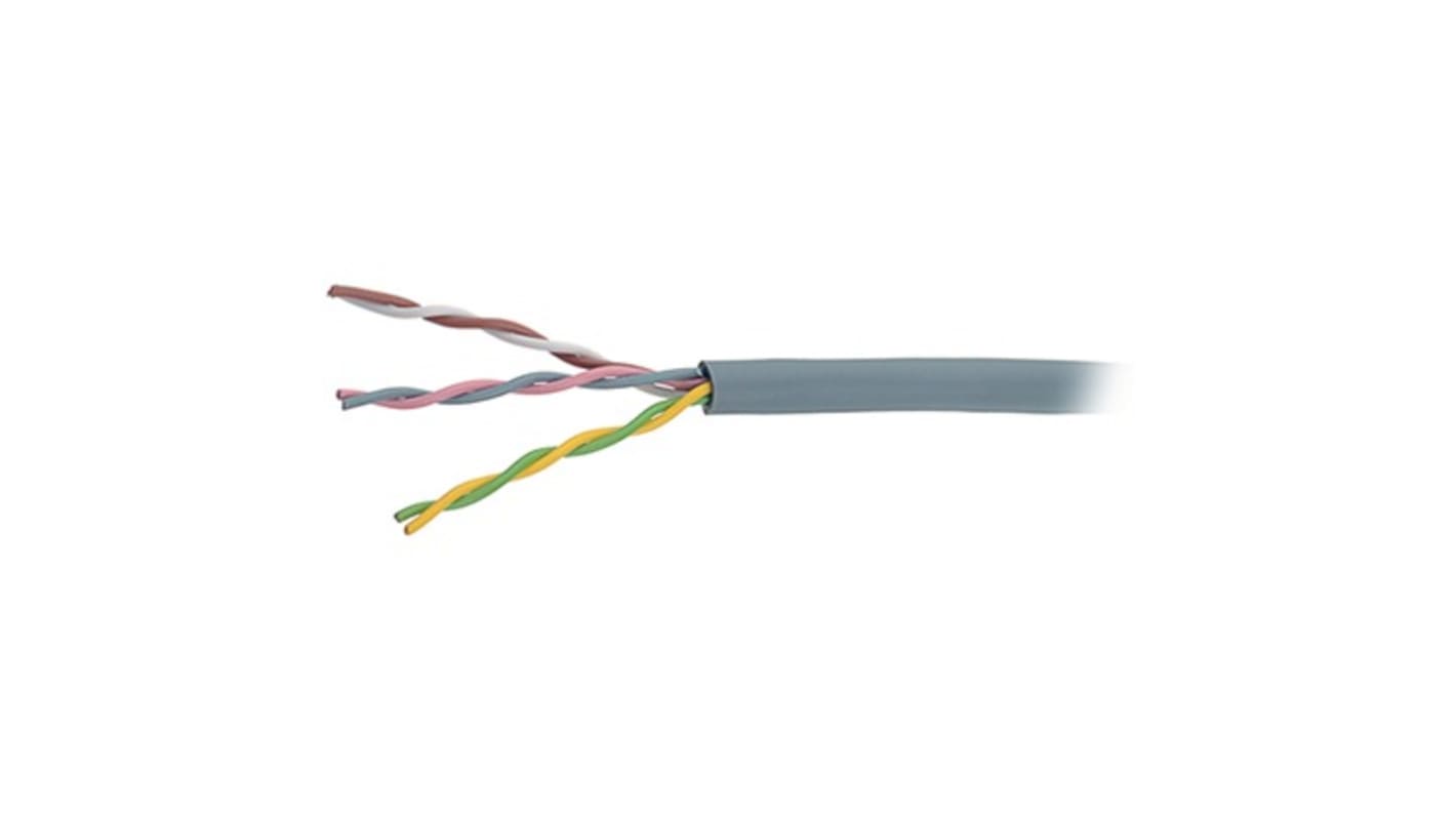 Cabloswiss LI-YY Series Multicore Industrial Cable, 4 Cores, 0.14 mm², Unscreened, 100m, Unshielded Shield, Multicore