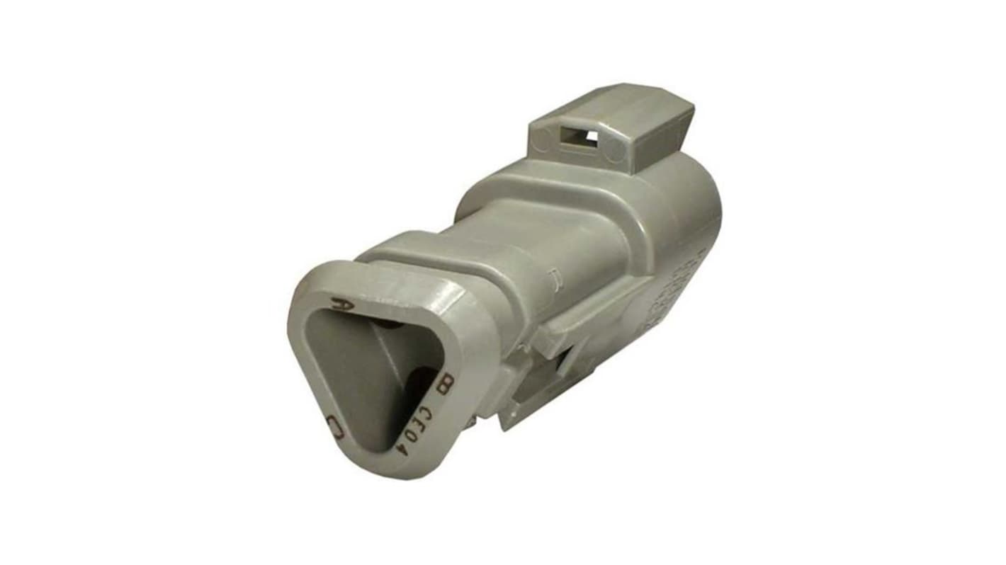 Deutsch DT 3-way Automotive Connector Backshell Housing, DT04-3P-CE04