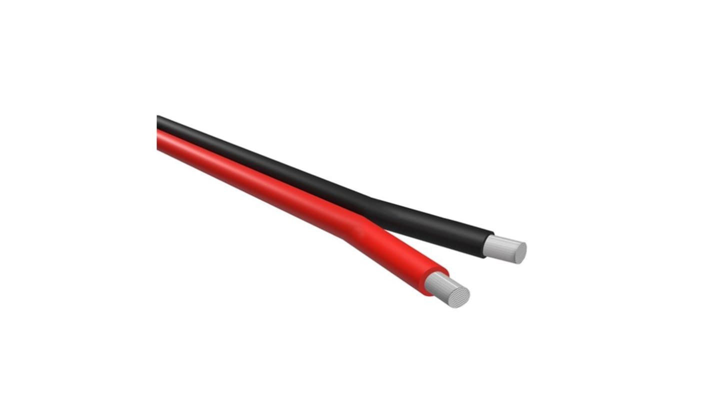 NEMIQ 50591 Series Black/Red 4 mm² Hook Up Wire, 5m, PVC Insulation, 50591-5 FT