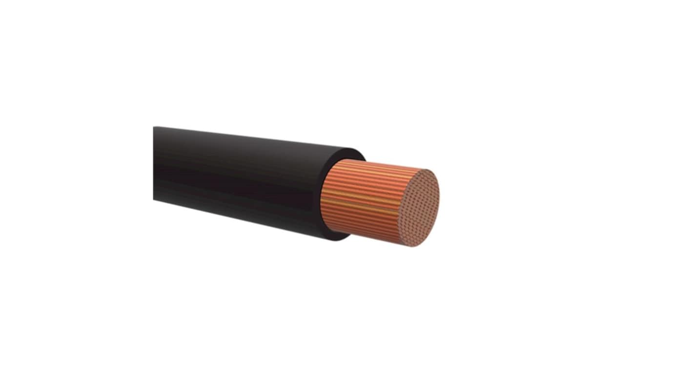 NEMIQ 50660 Series Black 1.5 mm² Hook Up Wire, 1, 10m, Polyvinylchloride Insulation, 50660-10