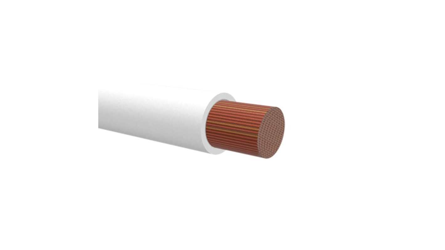 NEMIQ 50995 Series White 2.5 mm² Hook Up Wire, 1, 4m, PVC Insulation, 50995-4-100