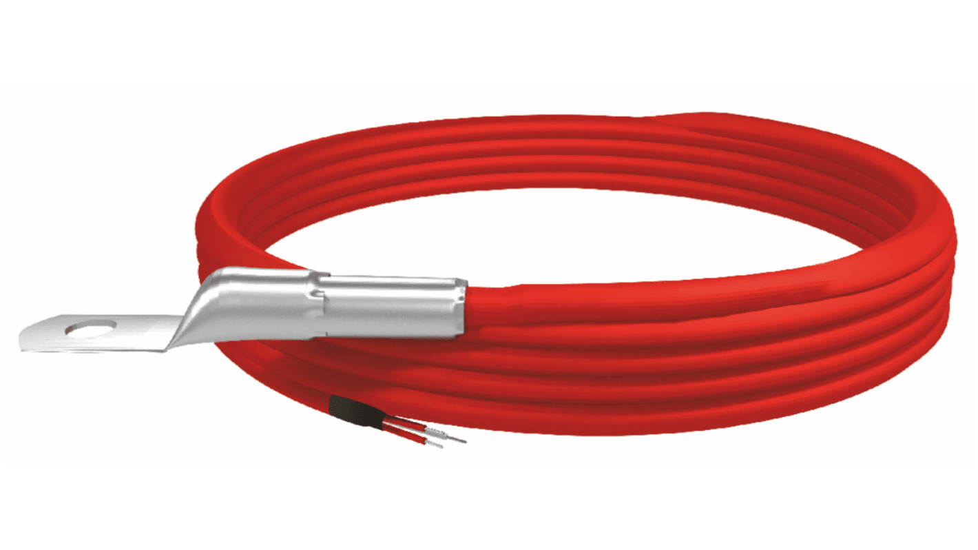 RS PRO PT1000 Temperature Sensor, 9.4mm Dia, 26mm Long, +200°C Max