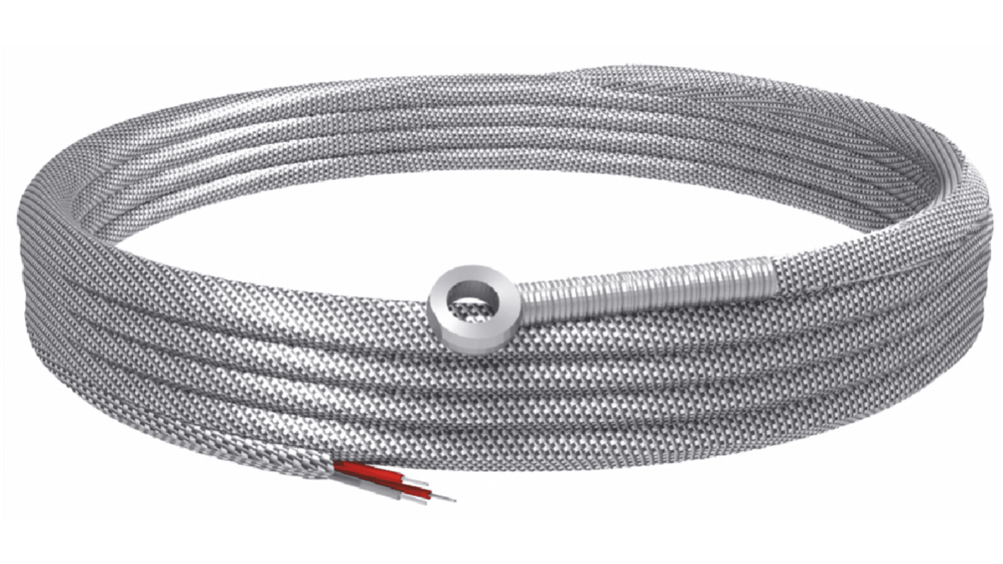 RS PRO PT100 Temperature Sensor, 5 x 5mm Dia, 30mm Long, +400°C Max