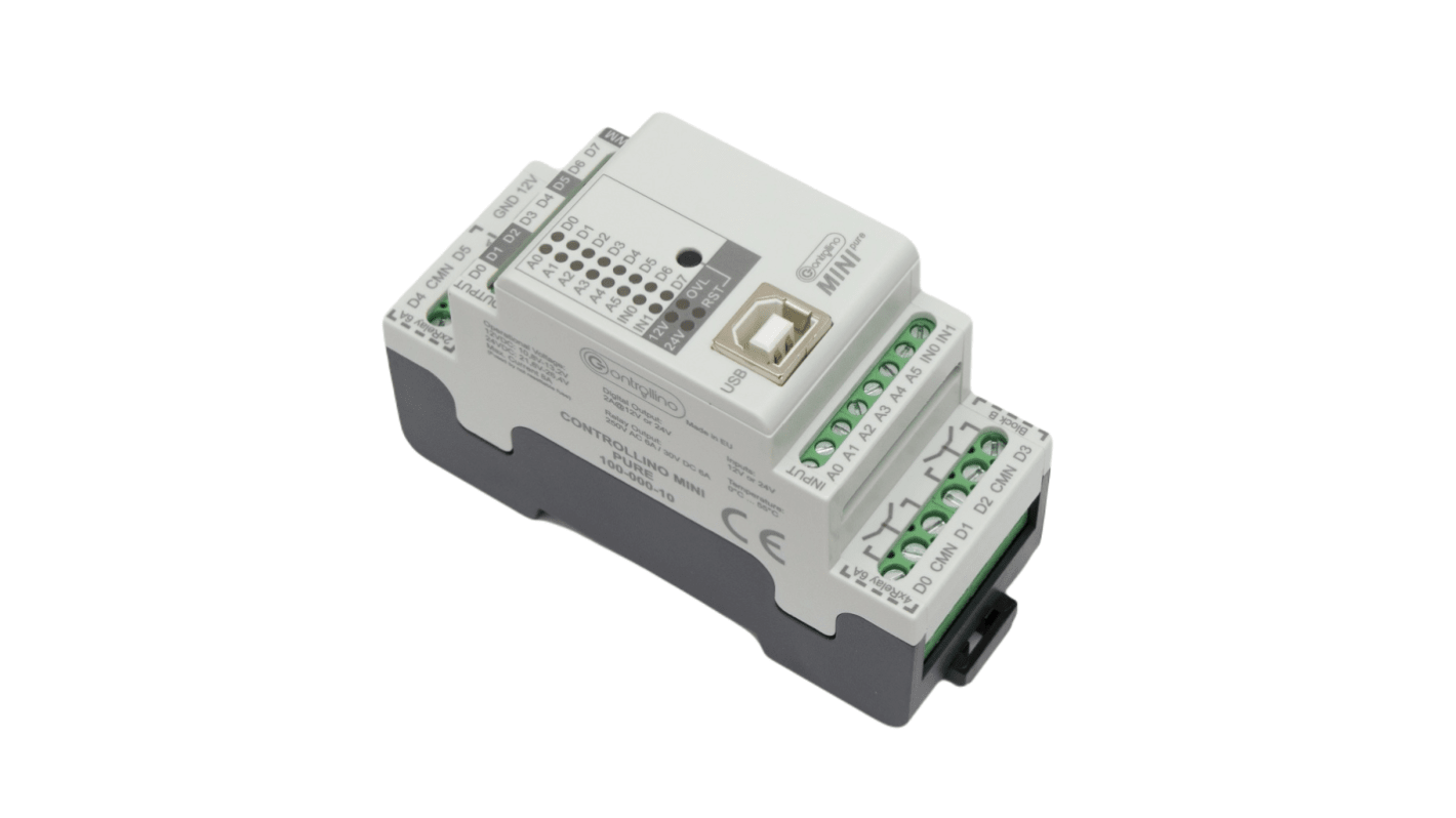 Controllino コントロリーノMINIピュア コントローラ 12又は24 V dc 8 入力