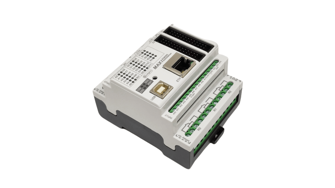 Controllino Controllino MAXI Automation Series Controller for Use with Top Hat Rail, 24 V dc Supply, Relay Output,