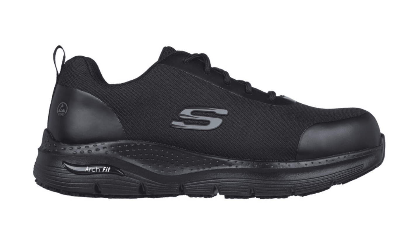 Skechers 36770 Men's Black Steel Toe Capped Safety Trainers, UK 7, EU 41
