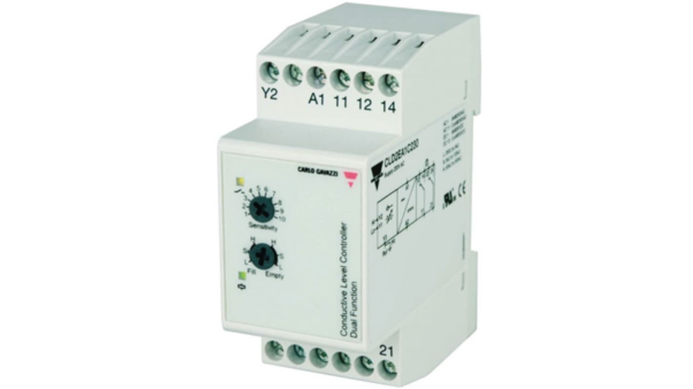 Carlo Gavazzi CL Series Level Relay - DIN Rail, 230 V 2 Sensor Input Relay