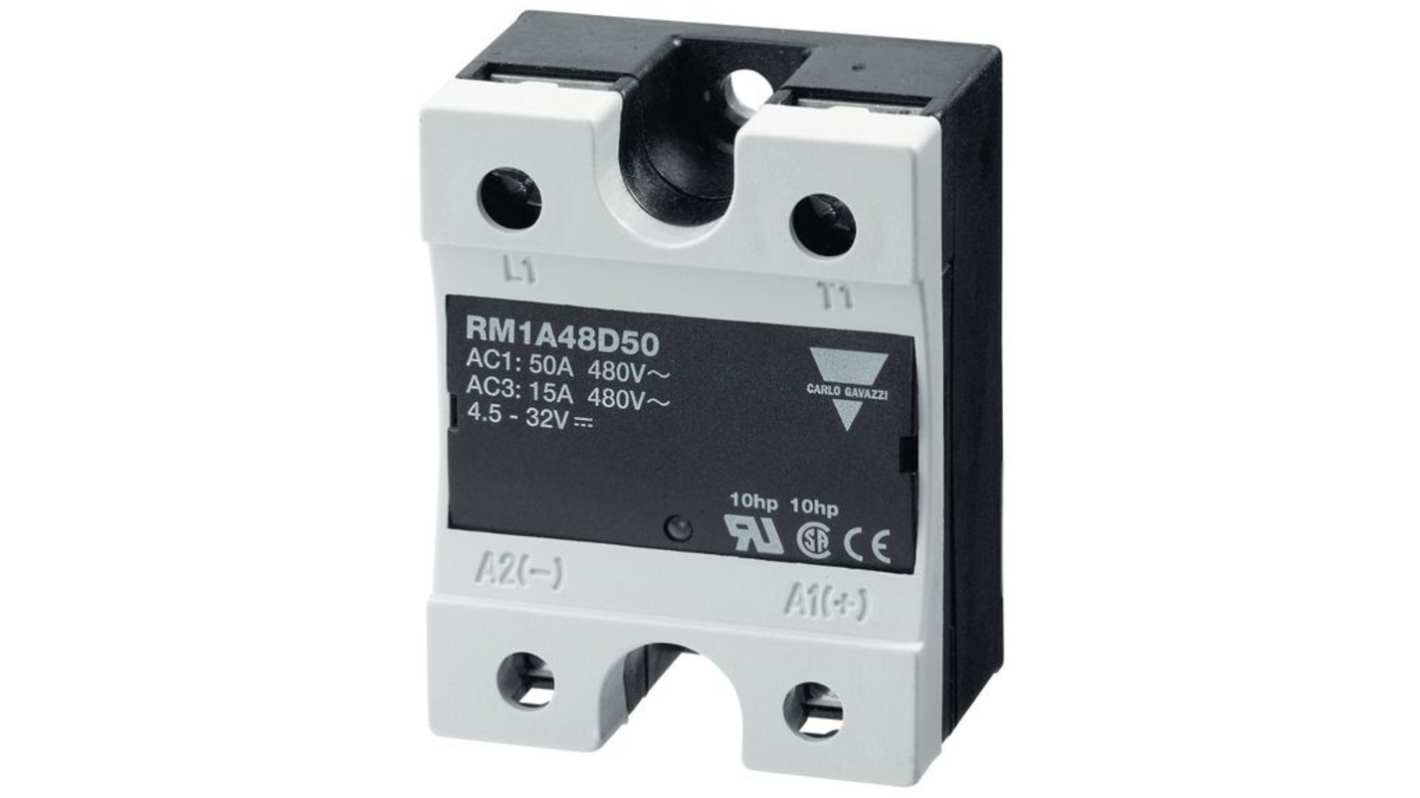 Carlo Gavazzi RM1C Series Solid State Relay, 50 A Load, Panel Mount, 660 V ac/dc Load, 32 V ac/dc Control