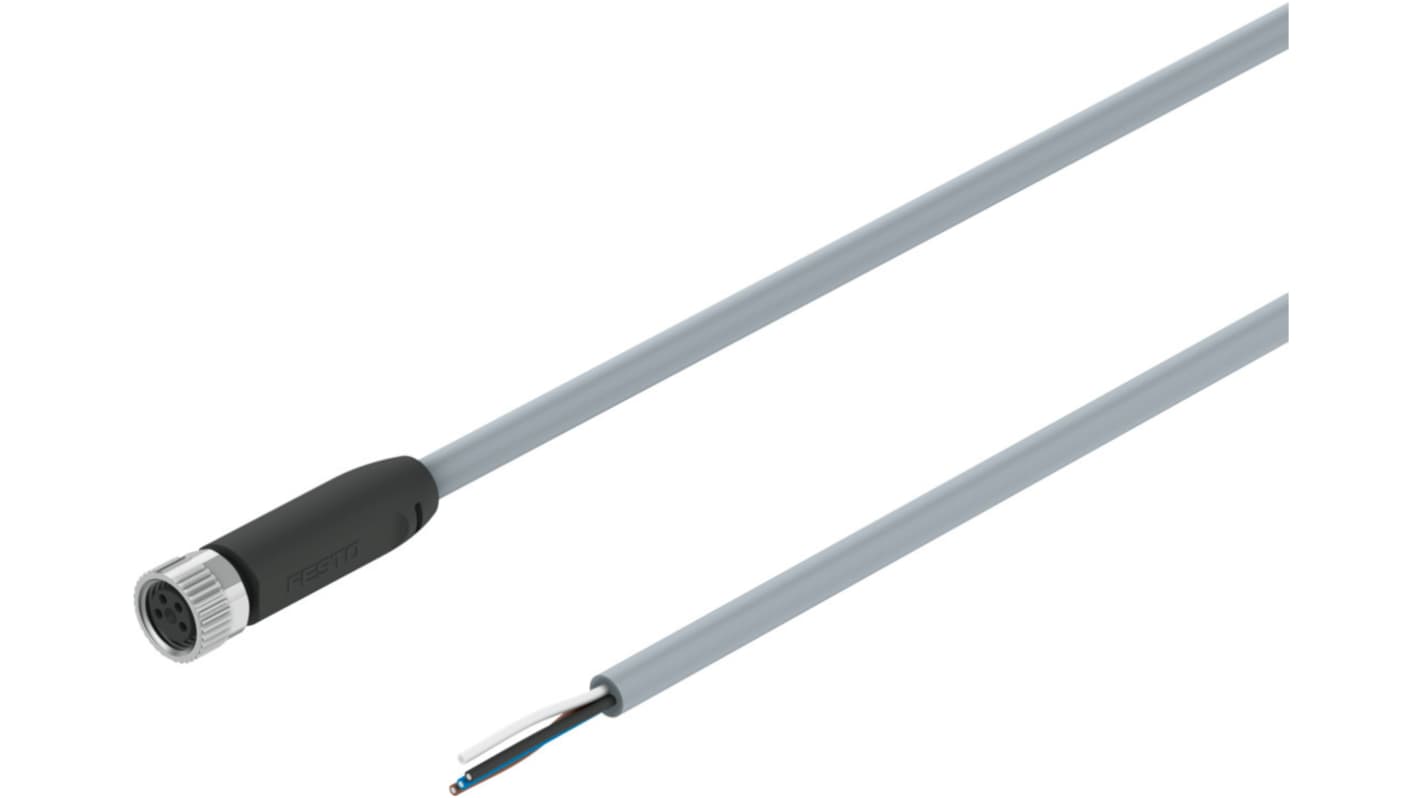 Kabel do siłownika/czujnika Złącze A M8 liczba rdzeni 4 długość 5m Rodzaj A Męskie