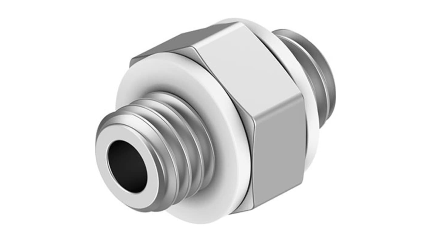 Festo NPFC-DS Series Nipple, M5 to M5, Threaded Connection Style, NPFC-DS-M5-M5-M