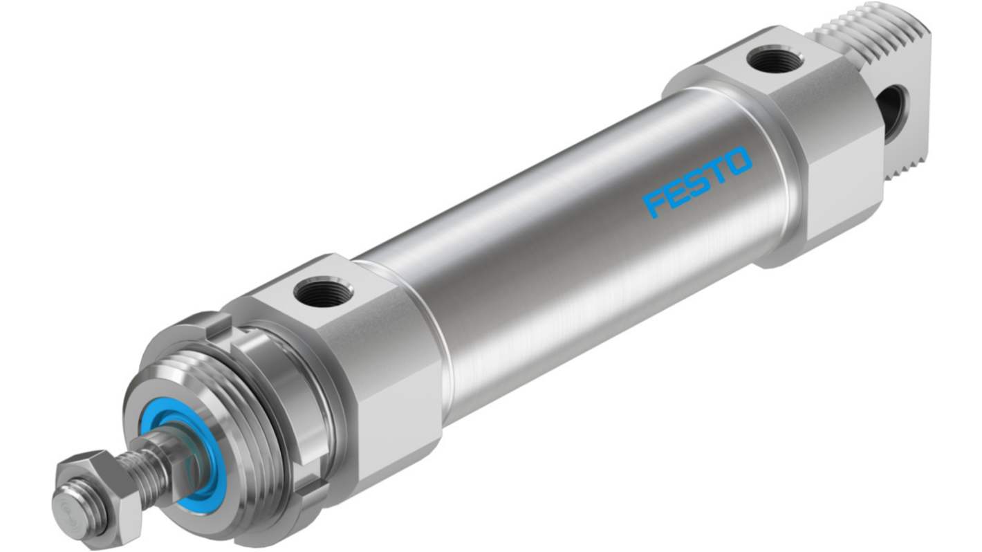 Festo Pneumatic Piston Rod Cylinder - DSNU-40-70-PPS-A, 40mm Bore, 70mm Stroke, DSNU Series, Double Acting