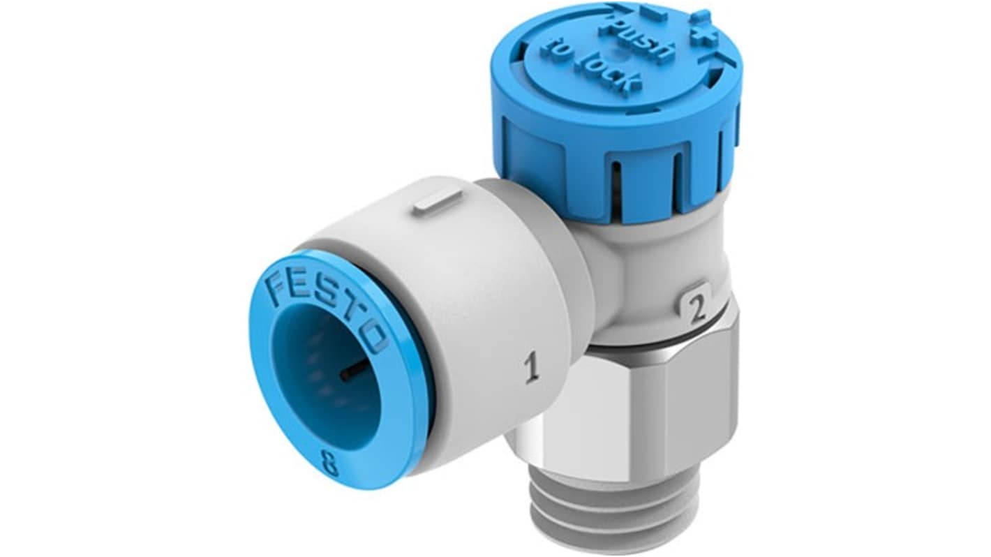 Festo 气动手动阀, R 1/8接口, 控制, 最大操作8bar, VFOE系列