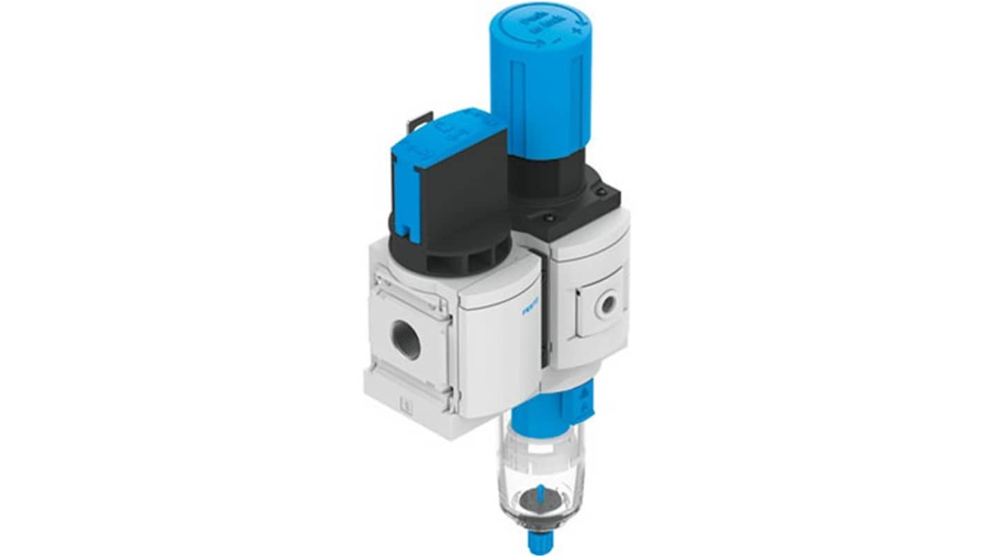 Festo MS6 Filter Regulator, 10 bar, MS6-EM1FR-1/2-D6-E-P-M-A8-WPE-B