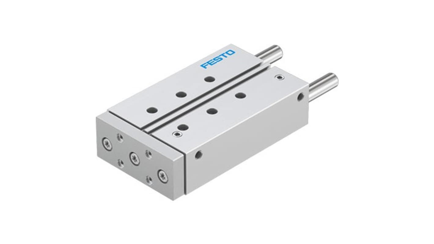 Festo Pneumatic Guided Cylinder - DFM-32-125-P-A-KF-F1A, 32mm Bore, 125mm Stroke, DFM Series, Double Acting