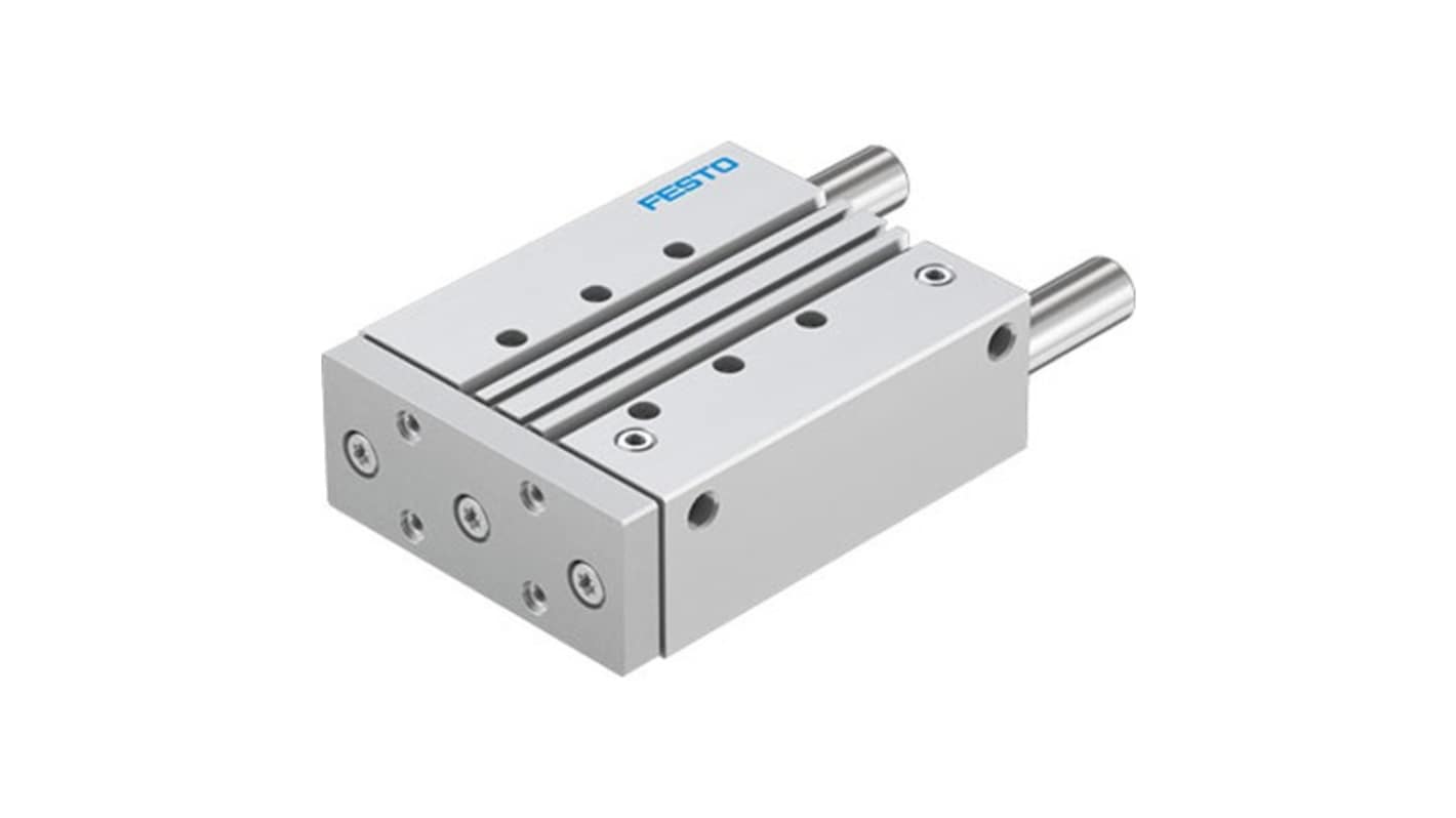 Festo Pneumatic Guided Cylinder - DFM-50-125-P-A-GF-F1A, 50mm Bore, 125mm Stroke, DFM Series, Double Acting
