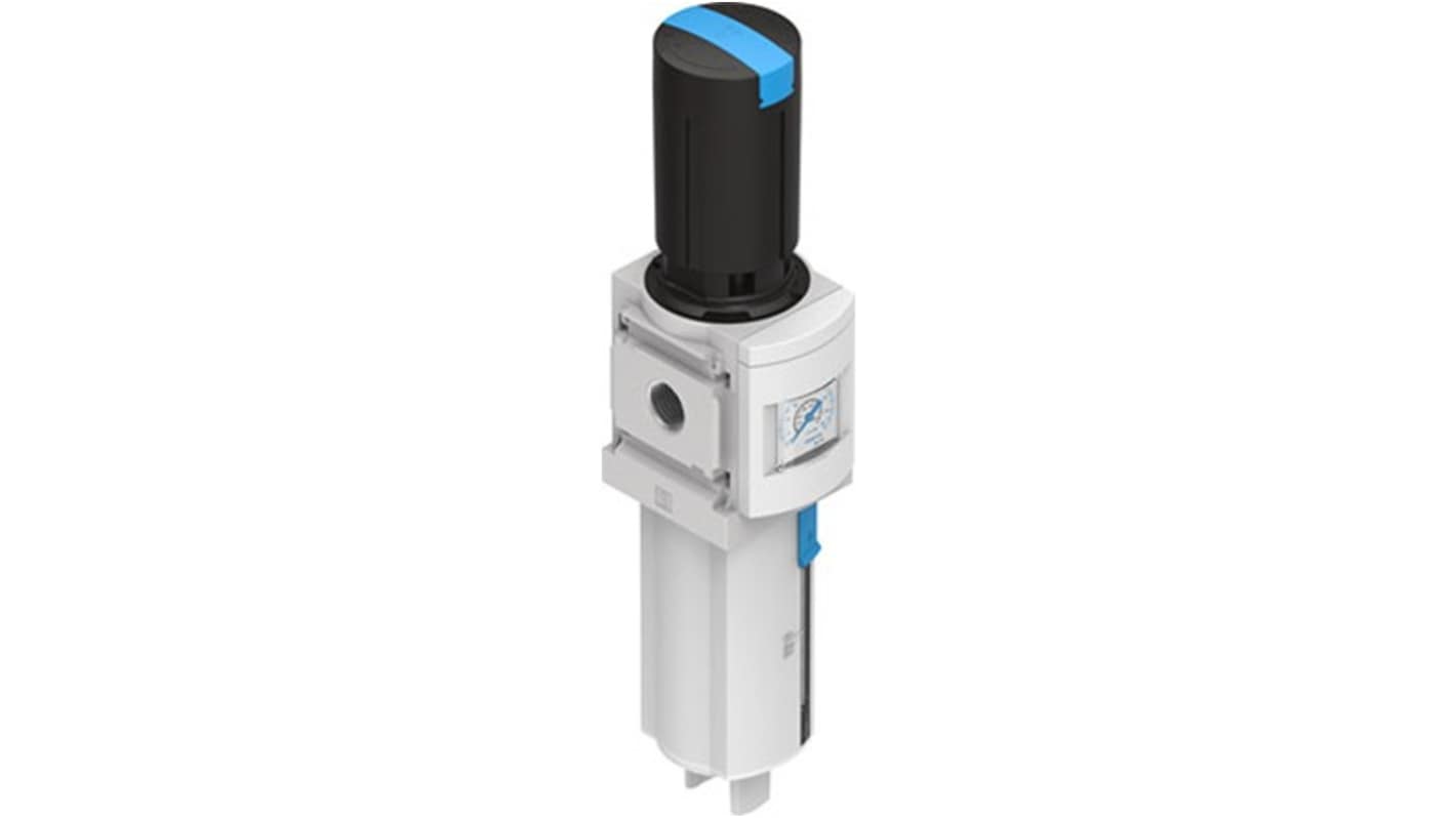 Festo MS6 Filter Regulator, 40μm, G 1/2, Manual, 20 bar, MS6-LFR-1/2-D7-E-R-M-RG-AS