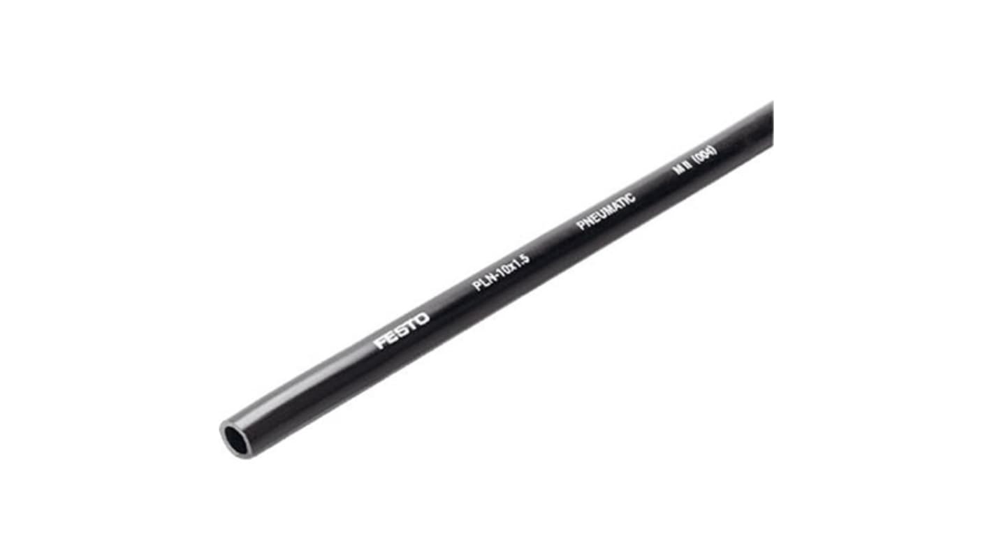 Festo PLN PE, Hose Pipe, 10mm ID, 14mm OD, Black