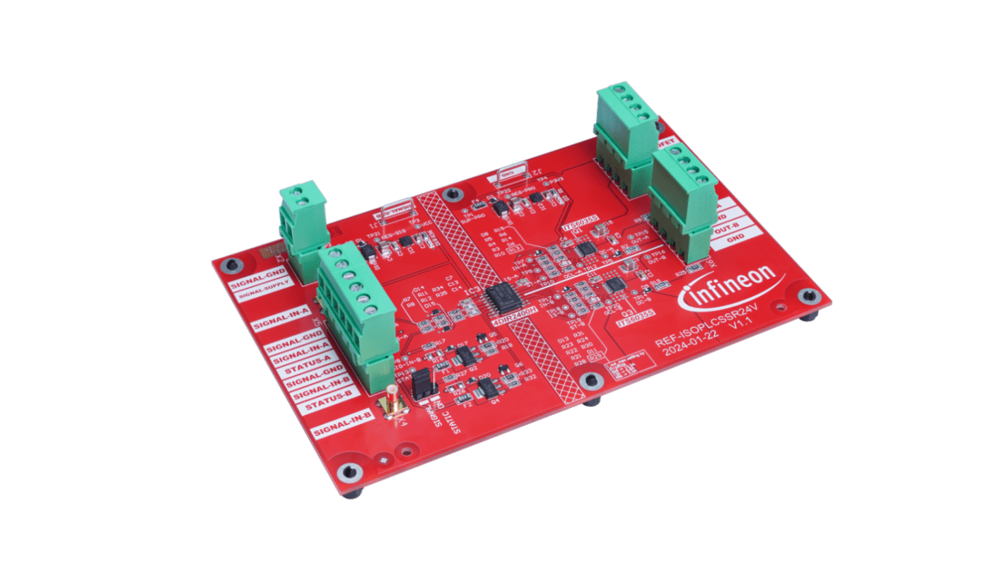 Infineon 评估测试板, REFISOPLCSSR24VTOBO1, 用于电源开关