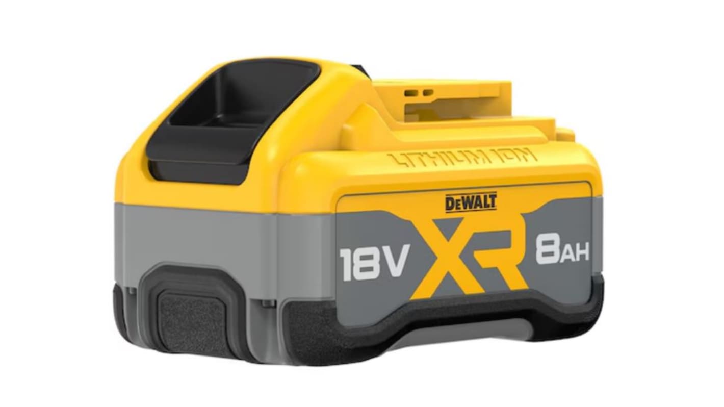 DeWALT DCB1880-XJ 8Ah 18V Rechargeable Battery, For Use With Circular And Jig Saw, Drills