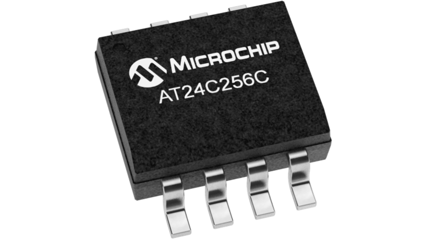 マイクロチップ, EEPROM, 256kbit, I2C (2線), 8 Pin, AT24C256C-SSHL-B