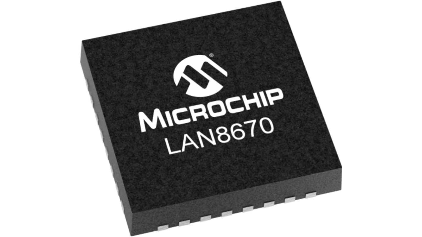 Microchip 以太网收发器, 32引脚, MII，RMII网络接口, VQFN