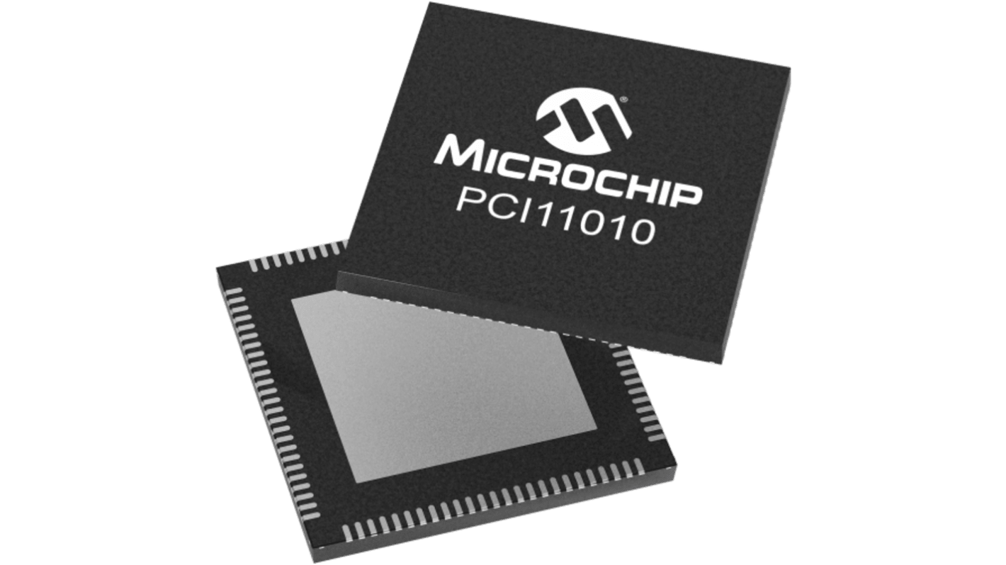 Microchip PCI11010-I/ZVX, Ethernet Switch IC, 2500Mbps SPI, PCI, 100-Pin VQFN