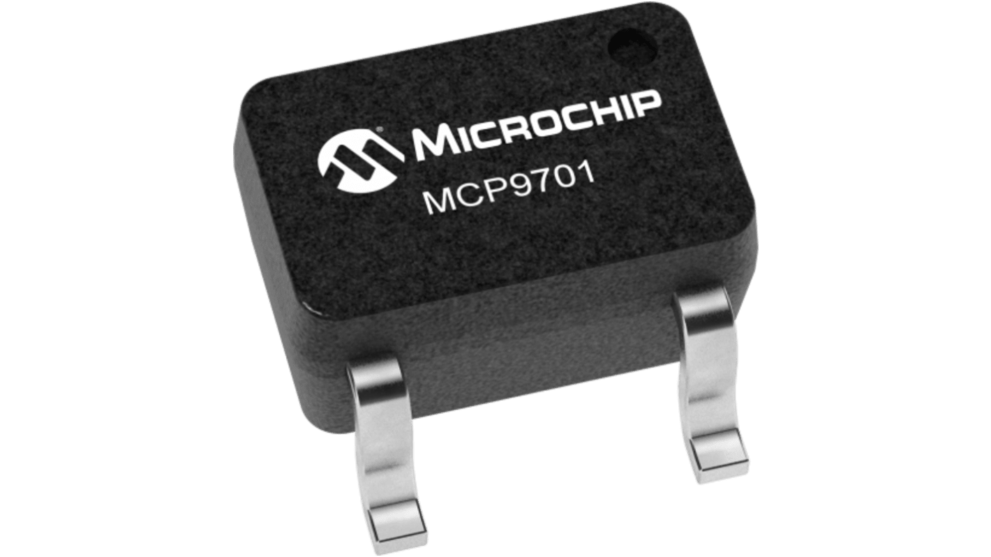 Microchip MCP Series Thermistor IC, Voltage Output, Surface Mount, Current, ±4°C, 5 Pins