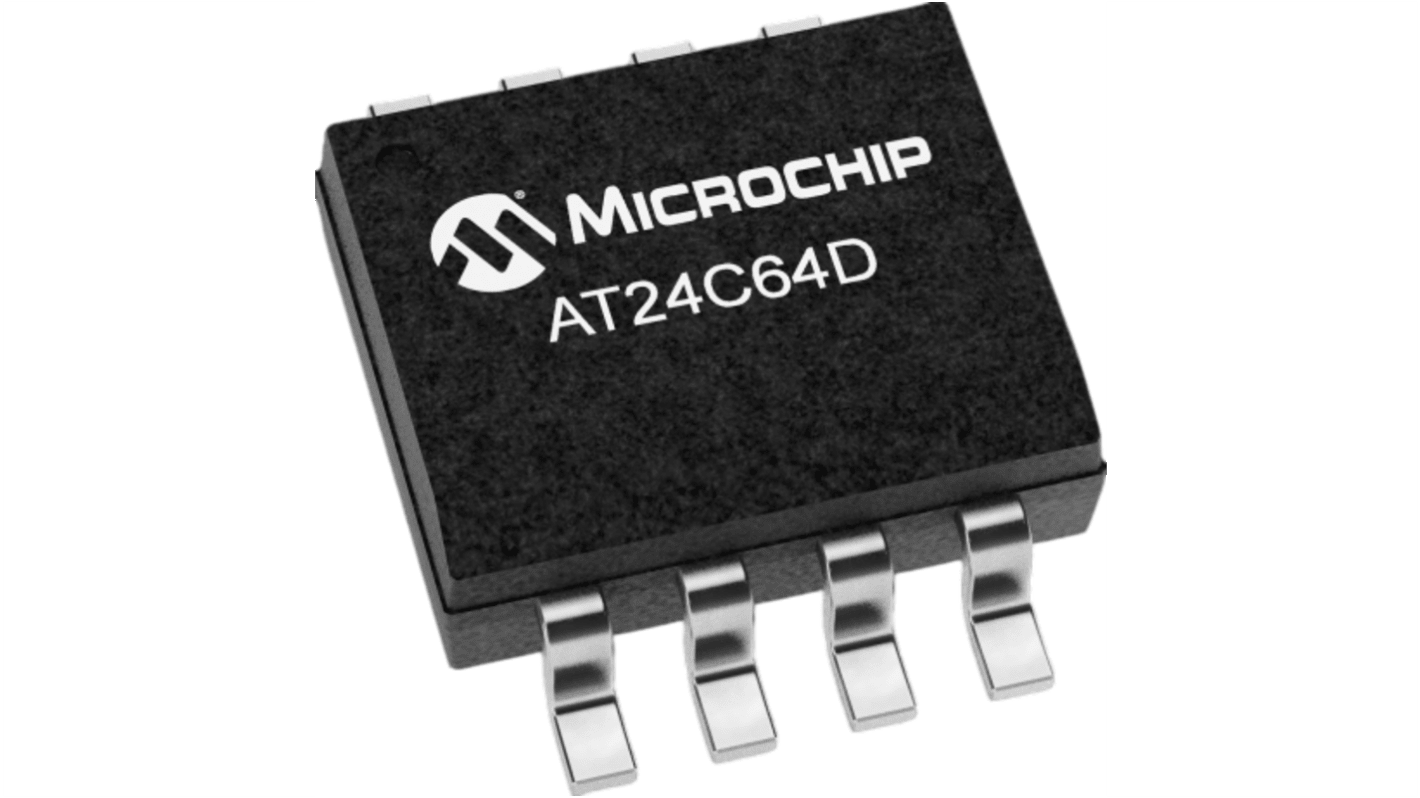 Czip EEPROM Montaż powierzchniowy 64kbit 8-pinowy SOIC