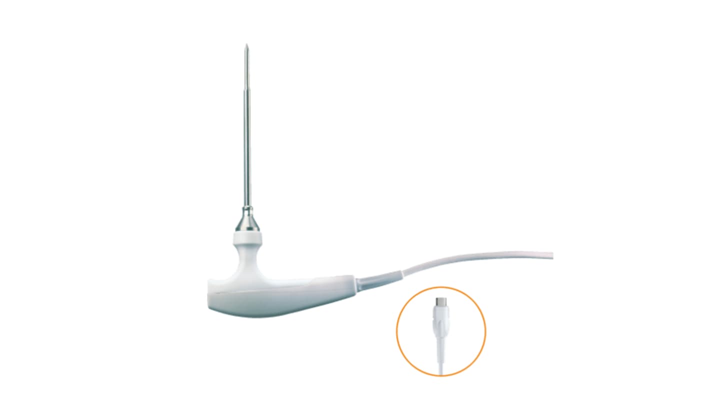 Testo 0615 2411 Probe Temperature Probe for Food Industry Use, NTC Probe, +150°C Max, ±0.2 °C Accuracy