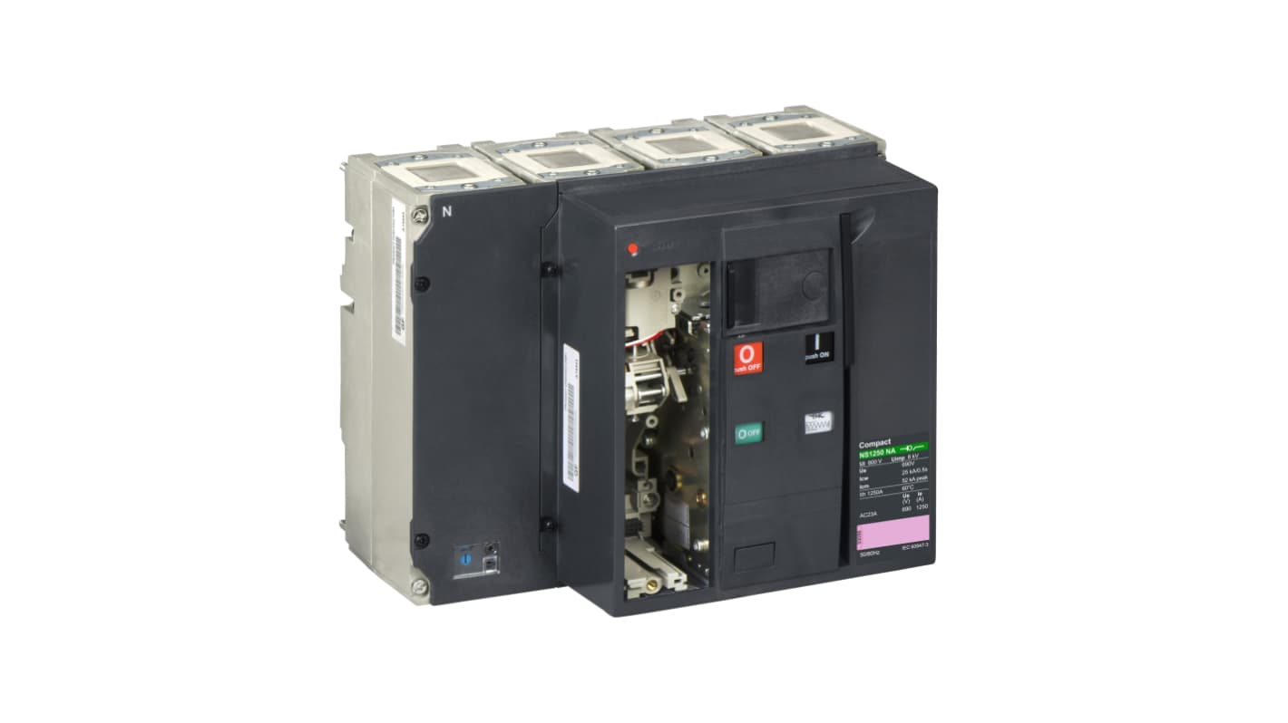 Schneider Electric Fuse Switch Disconnector, 4 Pole, 1250A Max Current