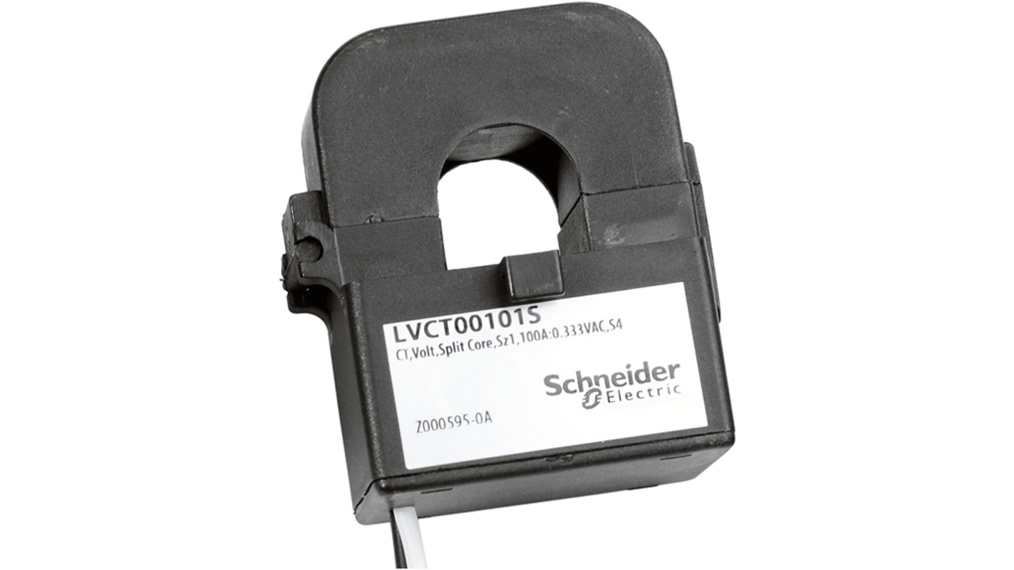 Schneider Electric LVCT0 Series Current Transformer Current Transformer, 100A Input, 16mm Bore, 600 V