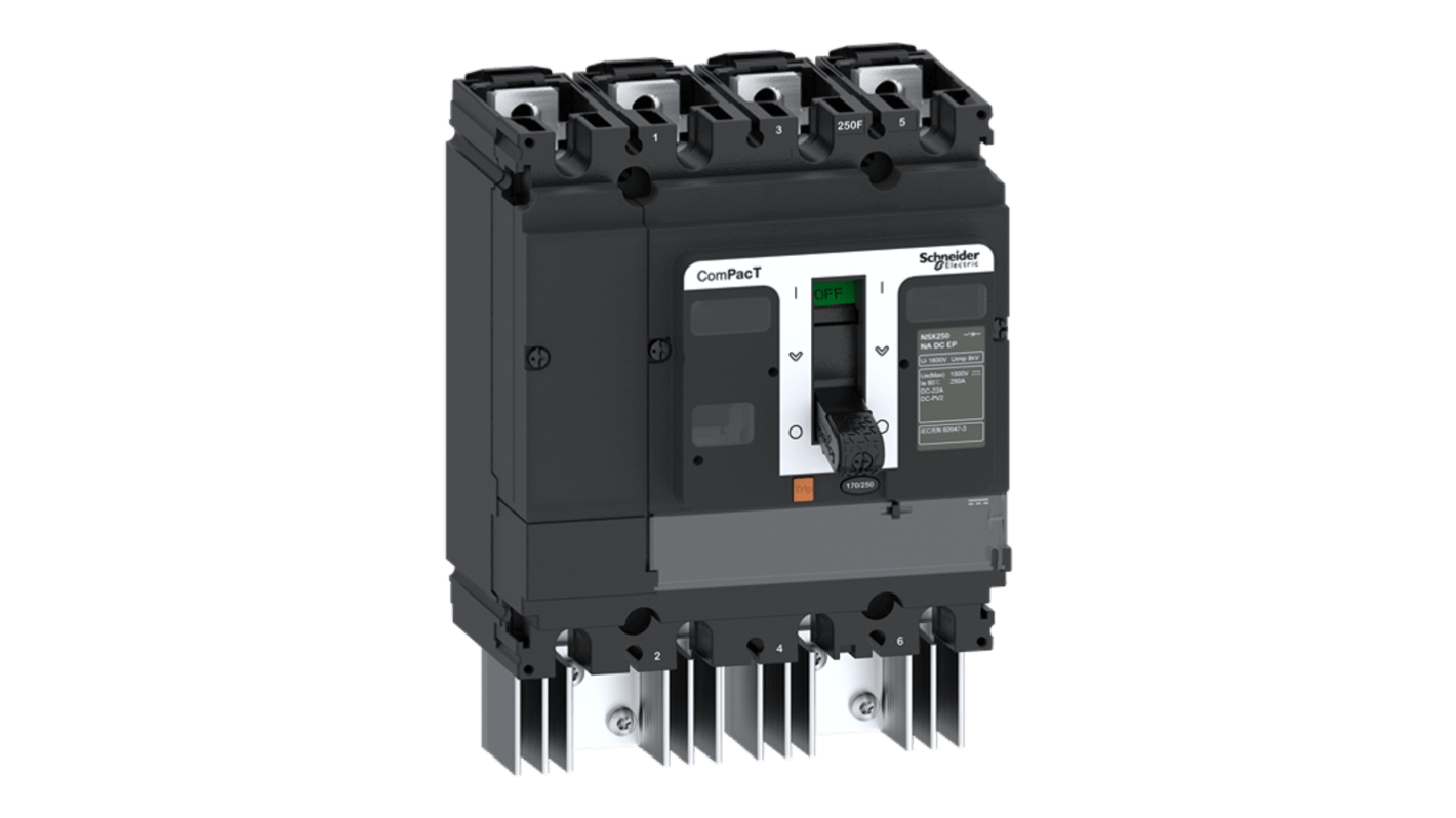 Schneider Electric Fuse Switch Disconnector, 4 Pole, 250A Max Current