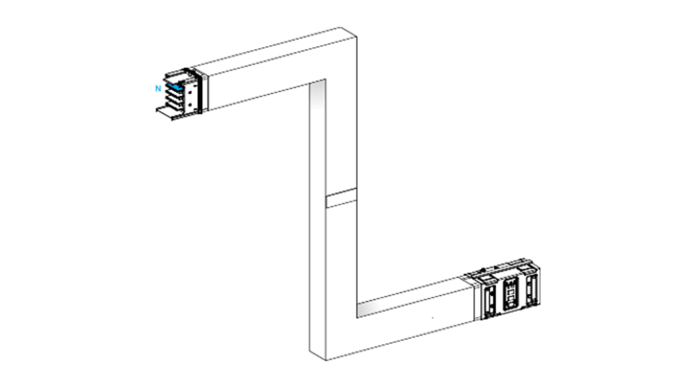 Schneider Electric Cross Elbow Busbar Trunking, 1.2m, 630A, KSA63 Series