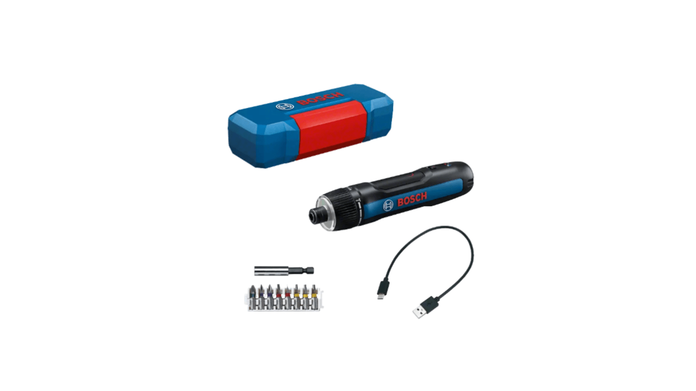 Avvitatore cordless Bosch, Cordless, 3.6V, coppia 2.5 → 5Nm