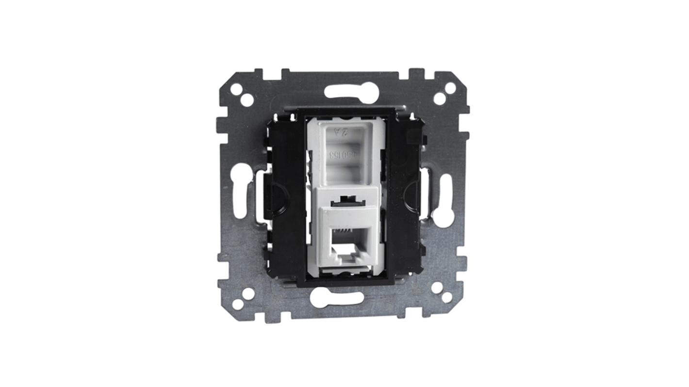 Schneider Electric Black Telephone Socket 4-way