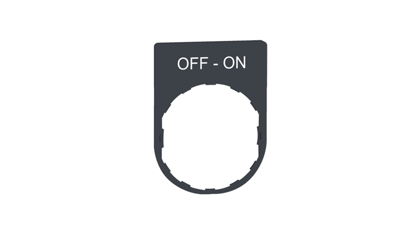 Schneider Electric Marking Accessory for Use with Pushbuttons, Off-On