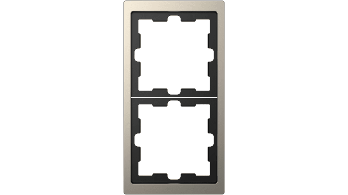 Schneider Electric Nickel 2 Gang Light Switch Cover