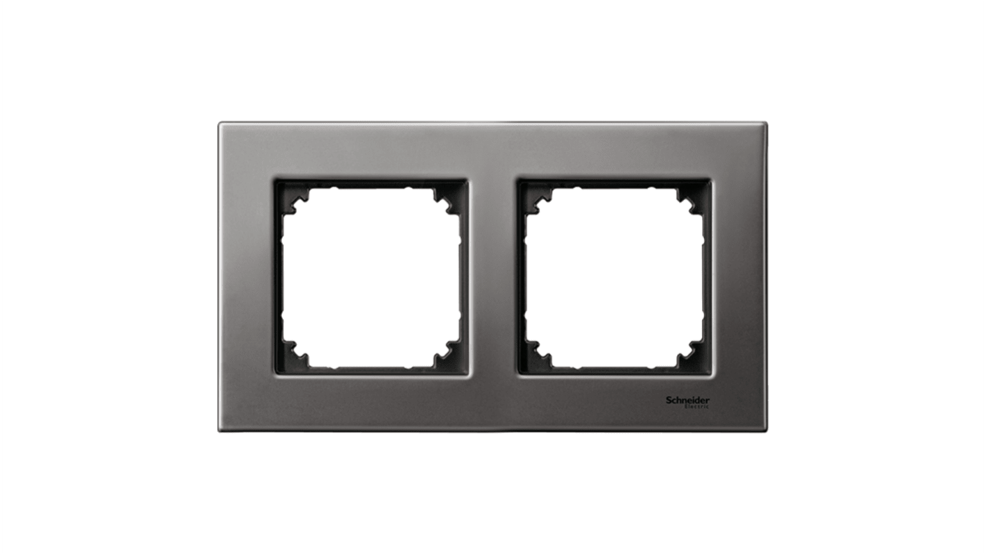 Schneider Electric Grey 2 Gang Light Switch Cover