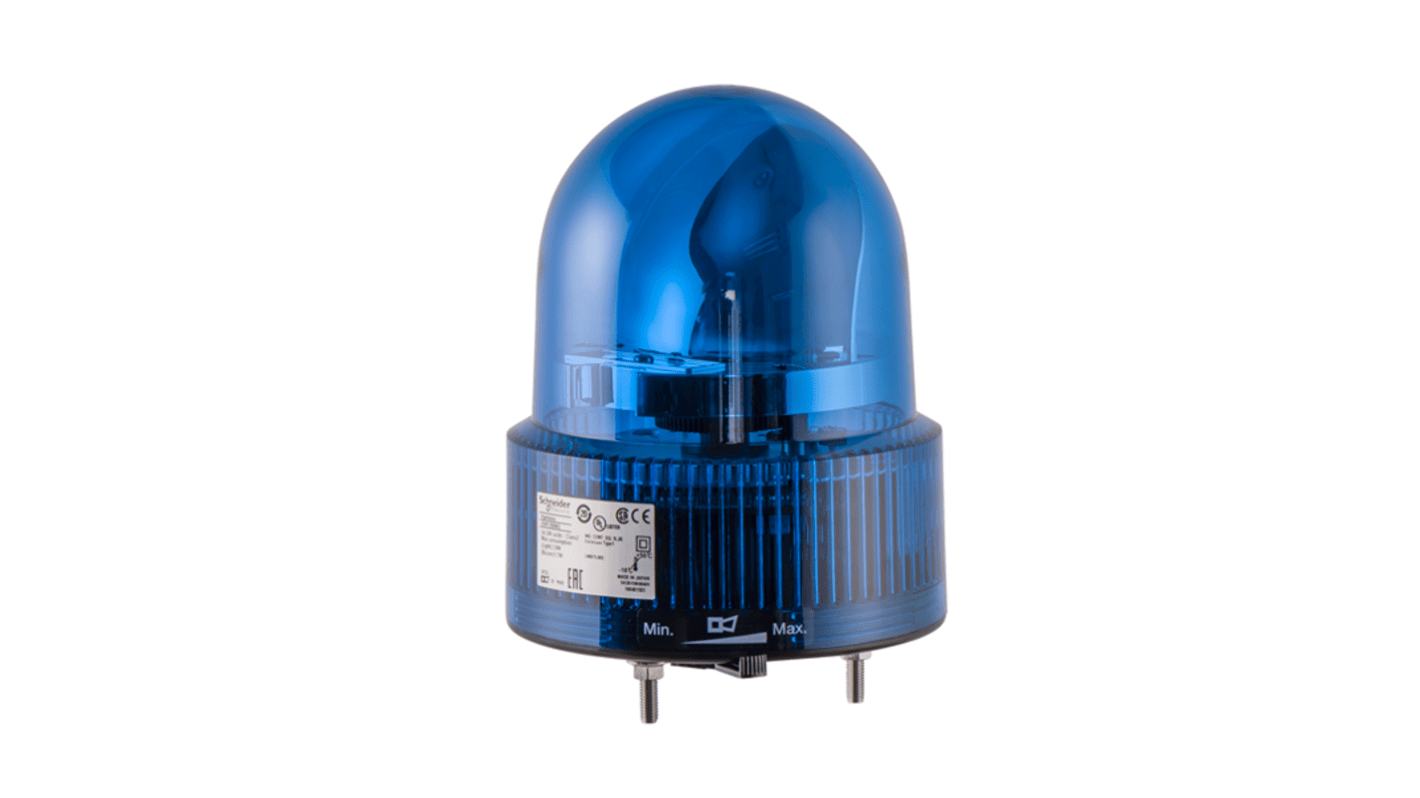 Schneider Electric Harmony Series Blue Rotating Beacon, 24 V ac/dc, Screw, LED Bulb, IP23